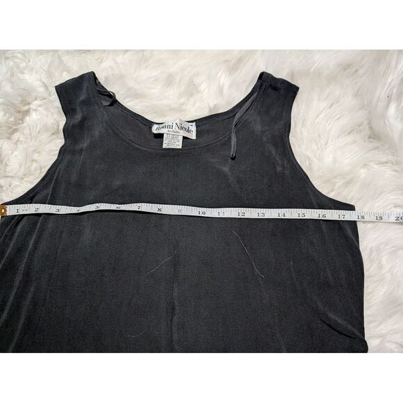 Classic Vintage sz 12 Black Sleeveless Maxi Dress Dress Casual Evening Wear - Picture 7 of 8